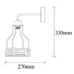 Aydinlatmadunyam Aplik Black Fiko-6601