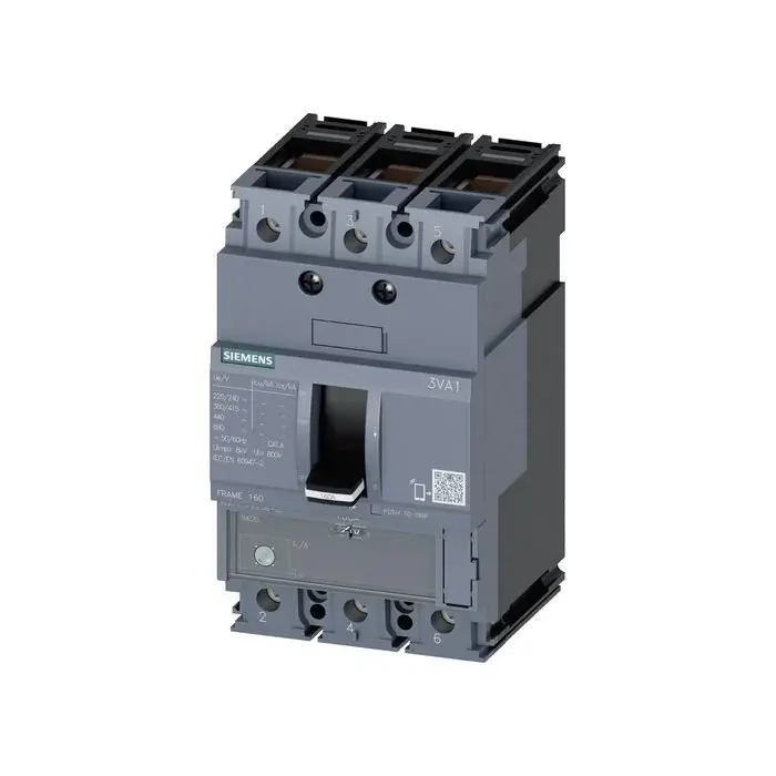 Siemens Sentron Serisi Kompakt Tip Termik Manyetik Güç Şalteri; 3Va11; 55Ka; Termik Ayarli; Sabit Manyetik; 22-32A; 3 Kutuplu 3VA1132-5EE36-0AA0