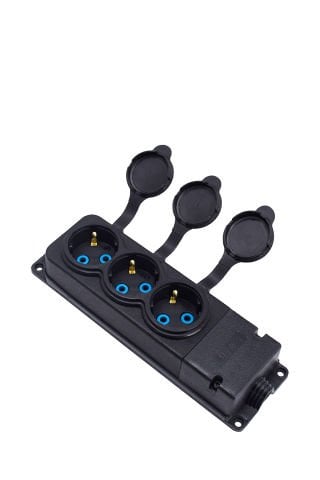 Bylion Kauçuk Üçlü Grup Priz - 3Kmp