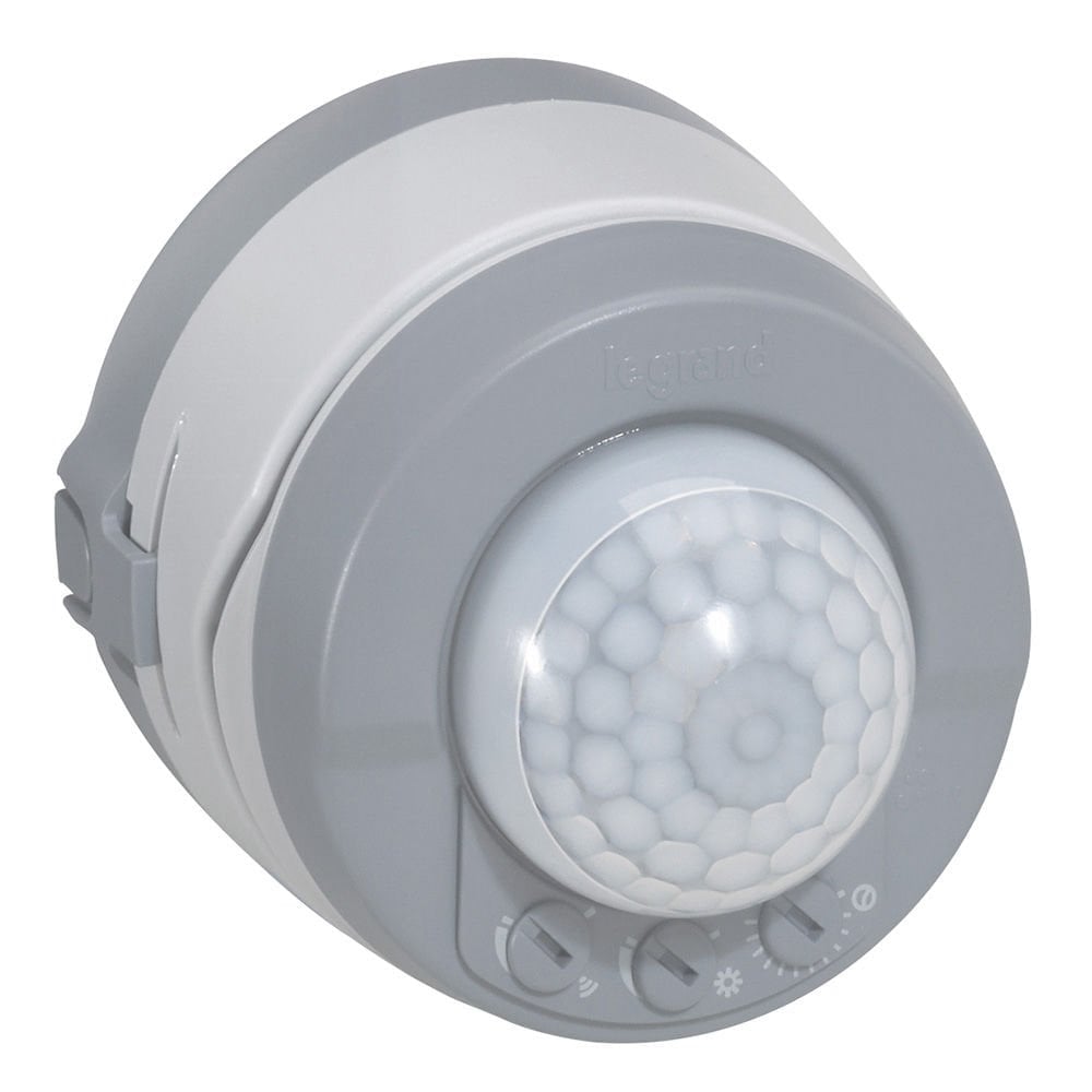 Legrand  PIR Hareket Sensörü, 360°, R8, Duvar&Tavan Tipi, IP55, Gri LEG-069740