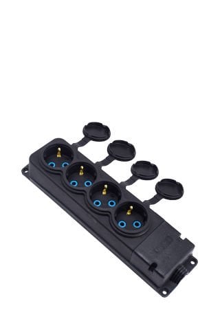 Bylion Kauçuk Dörtlü Grup Priz - 4Kmp