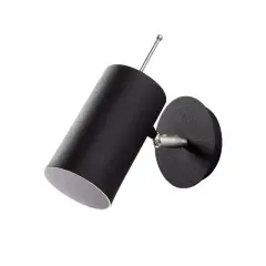 Aydinlatmadunyam Aplik BlackNickel Silindirkem-6381