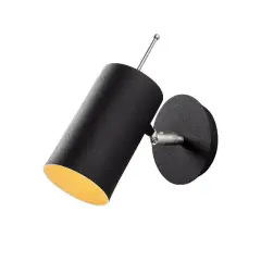 Aydinlatmadunyam Aplik BlackNickel Silindirkem-6381