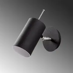 Aydinlatmadunyam Aplik BlackNickel Silindirkem-6381