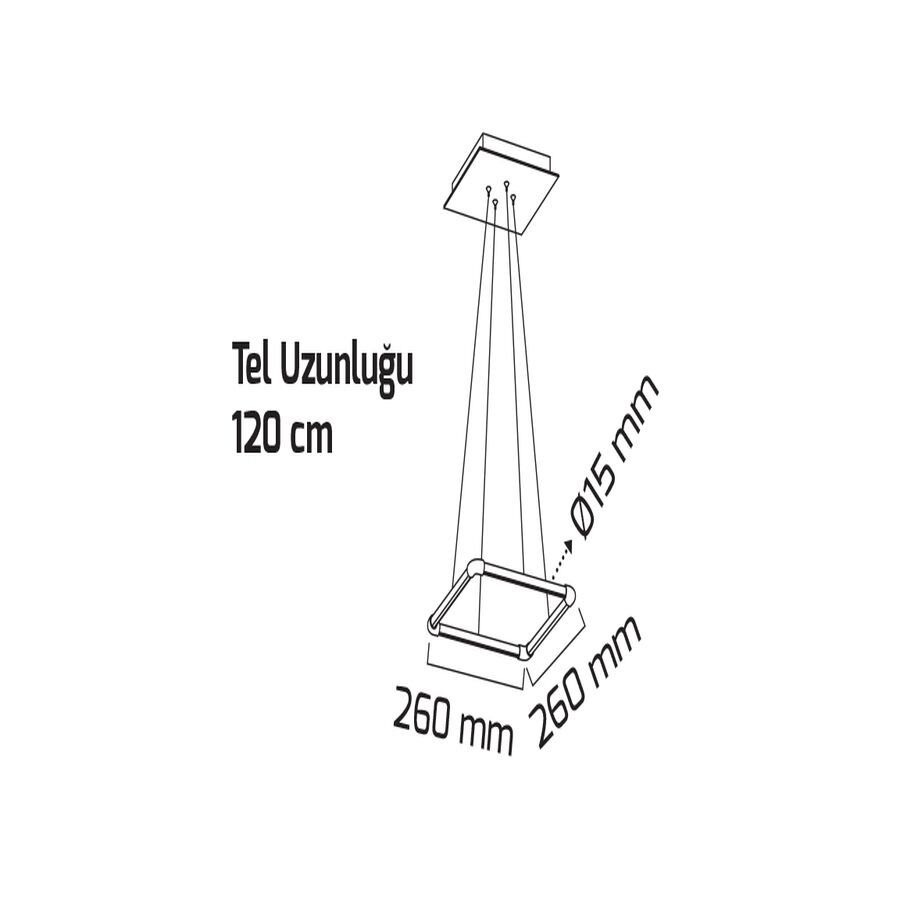 Goya Gy 8123-1 Siyah Kasa 14W 4000K So Lineer Sarkıt Arm*