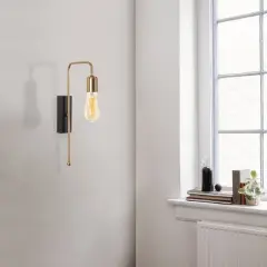 Aydinlatmadunyam Aplik GoldBlack Mum-3501