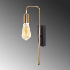 Aydinlatmadunyam Aplik GoldBlack Mum-3501