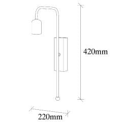 Aydinlatmadunyam Aplik GoldBlack Mum-3501
