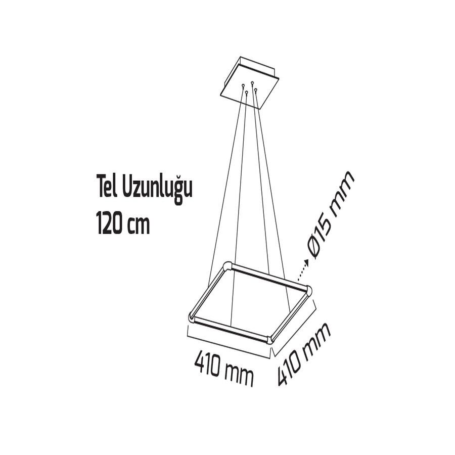 Goya Gy 8123-2 Siyah Kasa 28W 4000K So Lineer Sarkıt Arm*