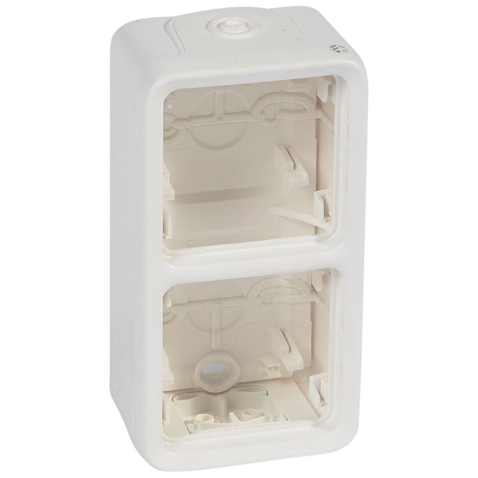 Legrand  Plexo IP55  İkili dikey sıva üstü antimikrobiyel buat LEG-070743