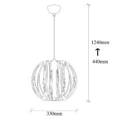 Aydinlatmadunyam Sarkit BlackBronze Tel-Mr-779