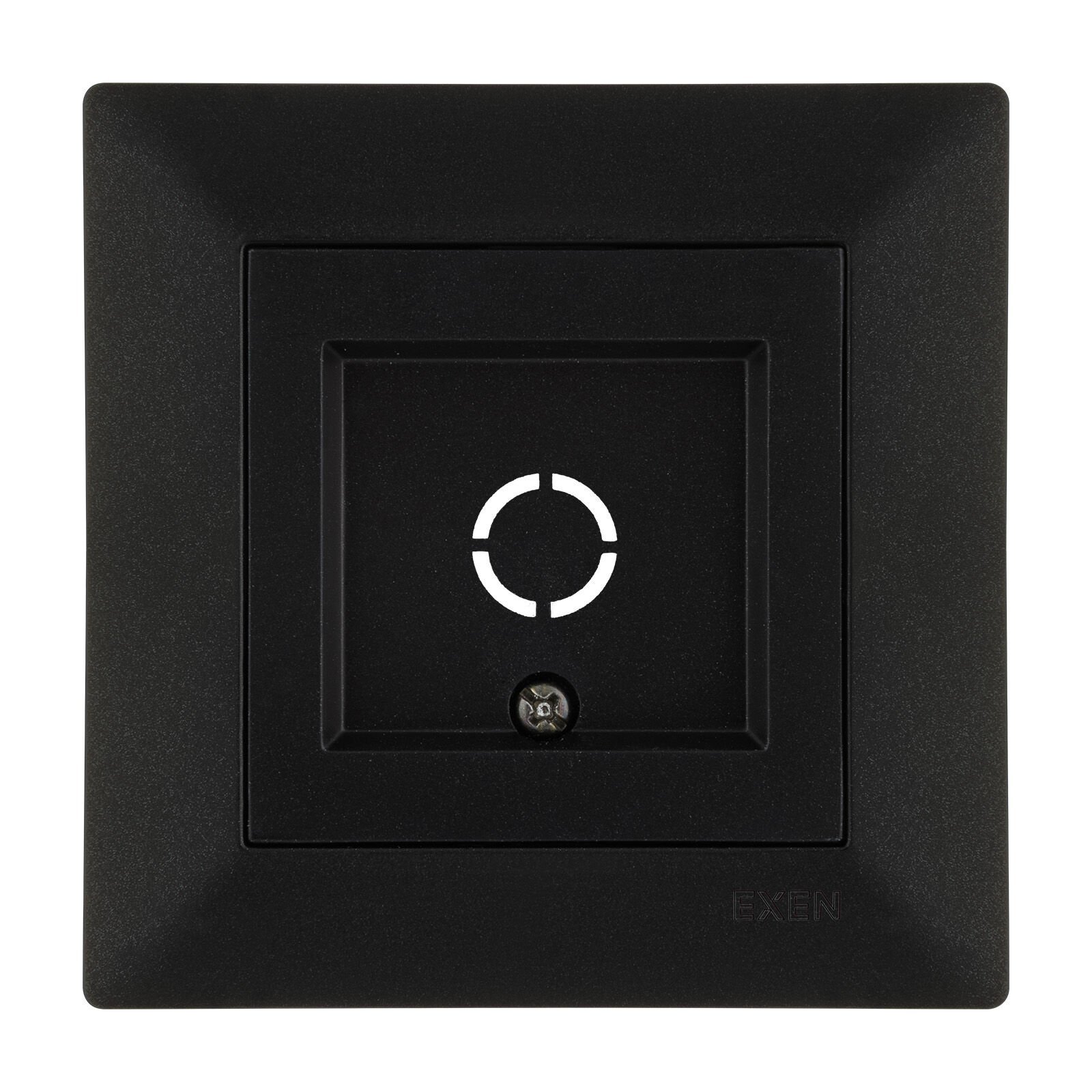 Exen Odak Metalik Siyah Tv-Kablo Çikisi Komple Takim