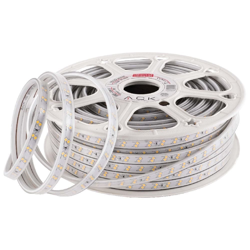 Ack 2835-120Led/1M-8.5W, 220V, Mavi, 360Lm, Ip54, Led Serit 14Mmx6Mm