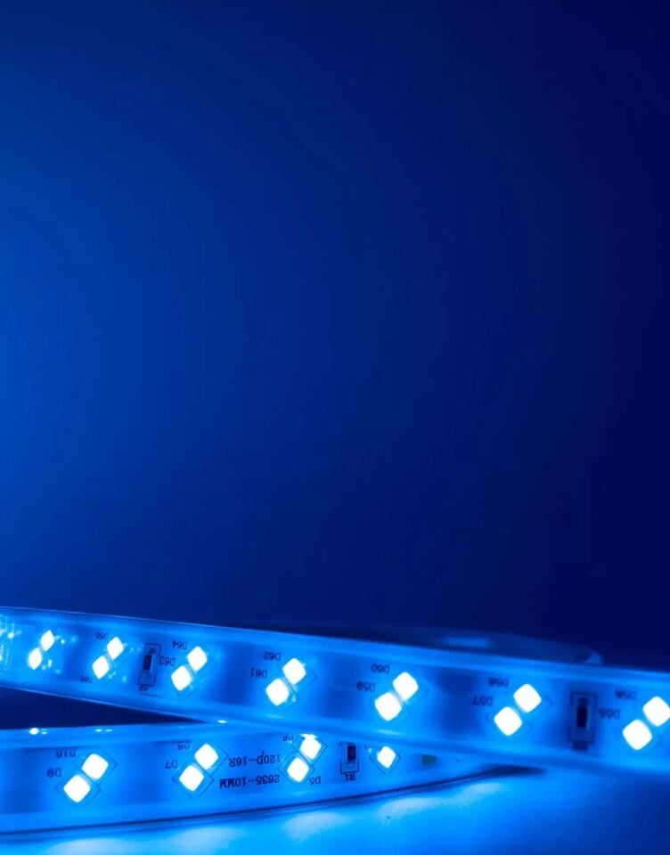Ack 2835-120Led/1M-8.5W, 220V, Mavi, 360Lm, Ip54, Led Serit 14Mmx6Mm