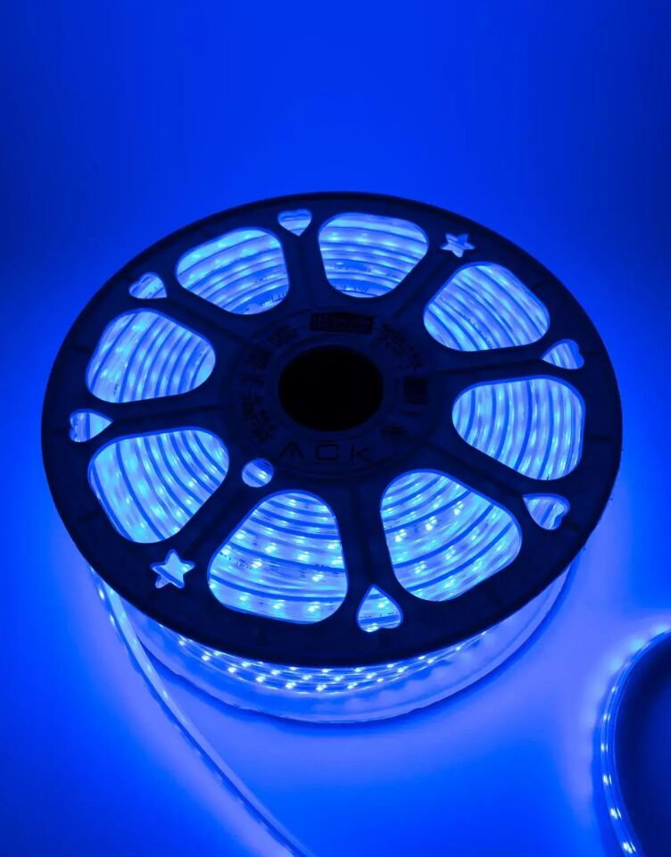 Ack 2835-120Led/1M-8.5W, 220V, Mavi, 360Lm, Ip54, Led Serit 14Mmx6Mm