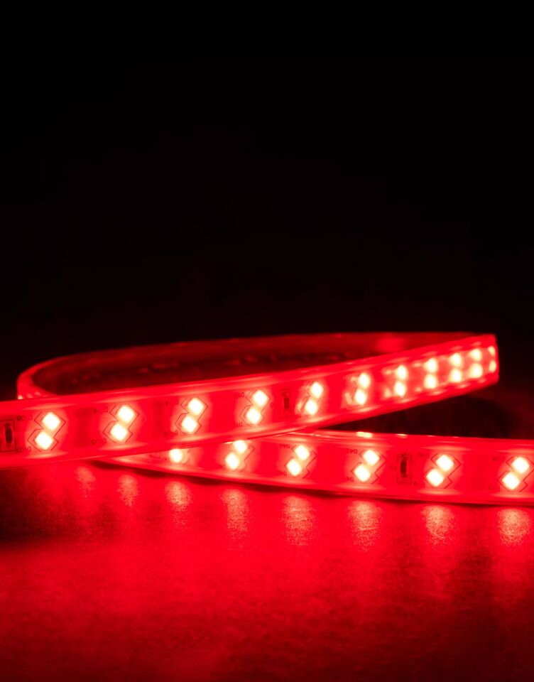 Ack 2835-120Led/1M-8.5W, 220V, Kirmizi, 1560Lm, Ip54, Led Serit 14Mmx6Mm