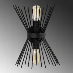 Aydinlatmadunyam Aplik Black Kirpi-3091