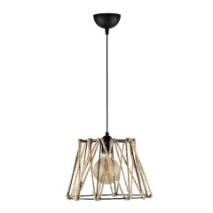 Aydinlatmadunyam Sarkit BlackBeige Jut-Mr-784