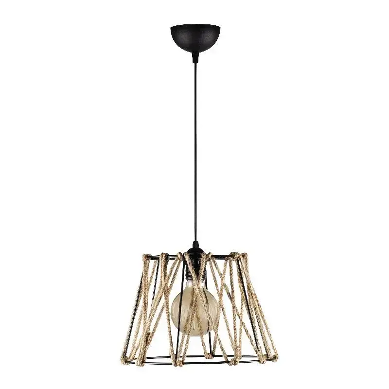 Aydinlatmadunyam Sarkit BlackBeige Jut-Mr-784
