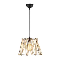 Aydinlatmadunyam Sarkit BlackBeige Jut-Mr-784