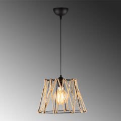 Aydinlatmadunyam Sarkit BlackBeige Jut-Mr-784