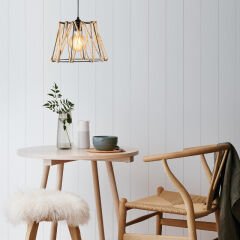 Aydinlatmadunyam Sarkit BlackBeige Jut-Mr-784