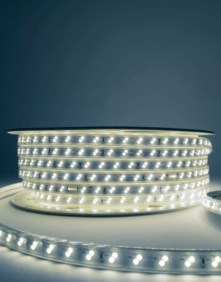 Ack 2835-120Led/1M-8.5W, 220V, 6500K, 3000Lm, Ip54, Led Serit 14Mmx6Mm