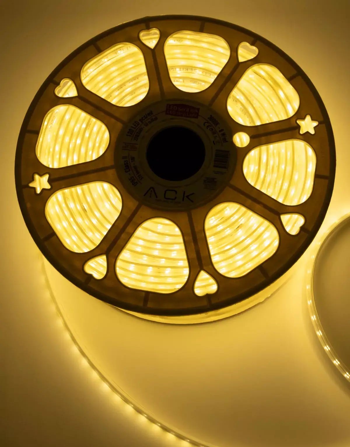 Ack 2835-120Led/1M-8.5W, 220V, 3000K, 2900Lm, Ip54, Led Serit 14Mmx6Mm