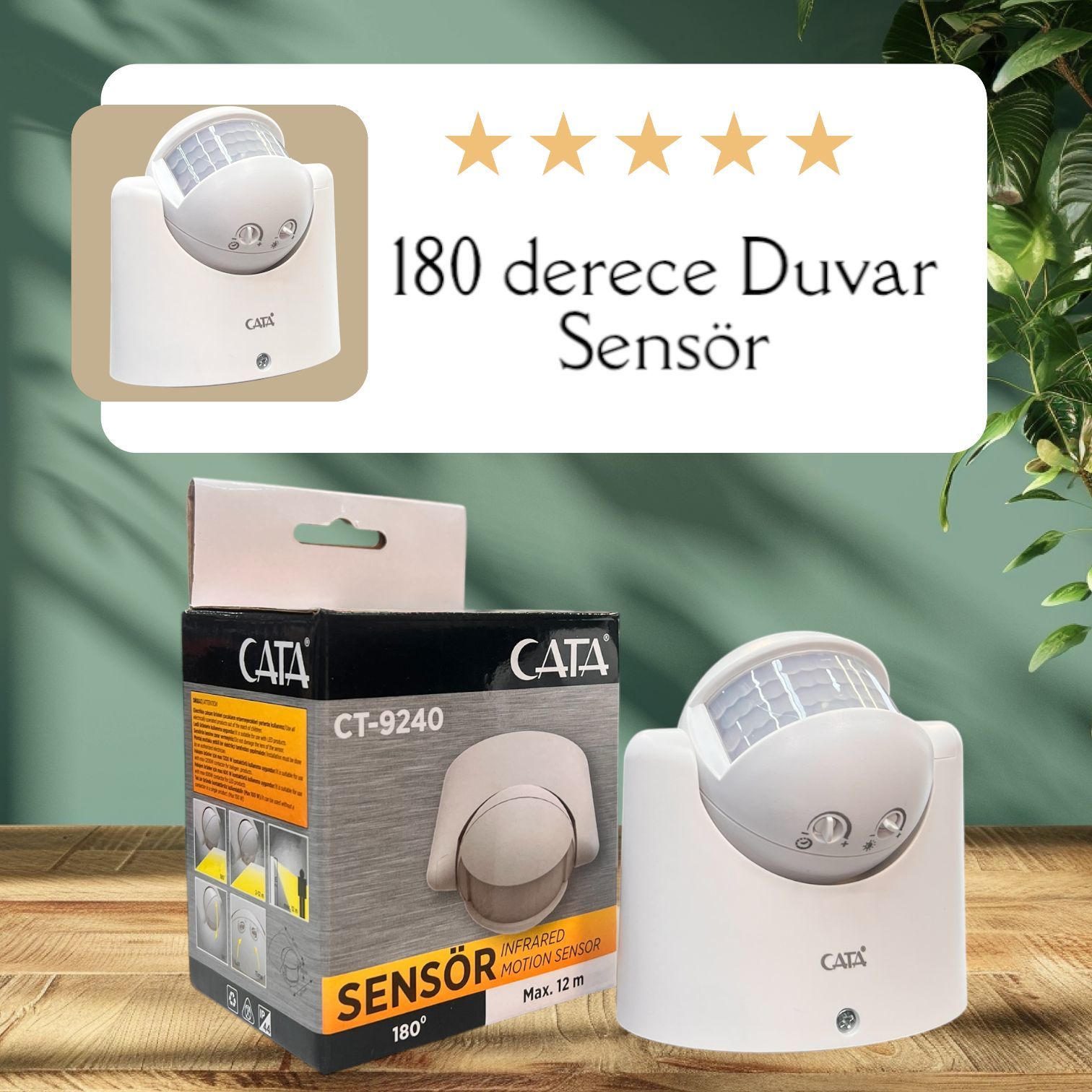 Cata 180 Derece Sensör CT-9240