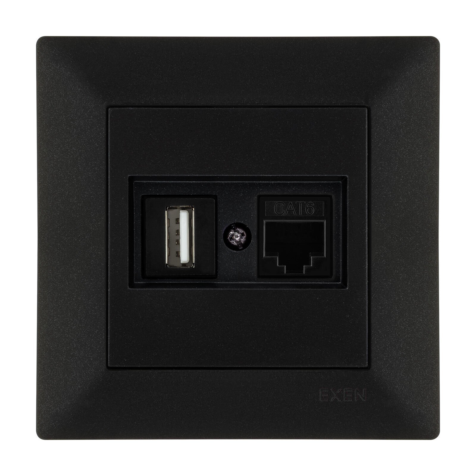 Exen Odak Metalik Siyah Data+Usb Prizi Jakli (Sarj Edemez) Komple Takim