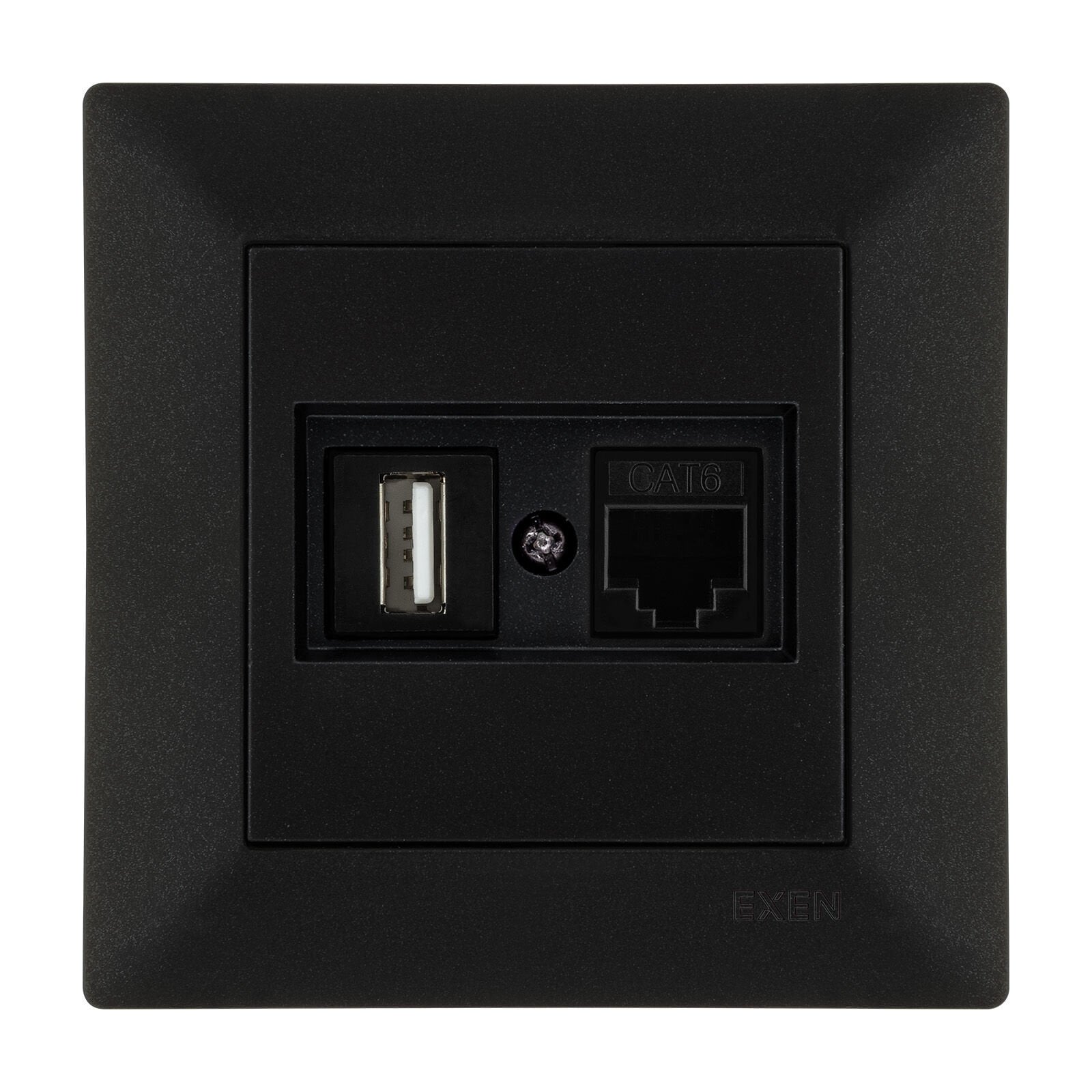 Exen Odak Metalik Siyah Data+Usb Prizi Jakli (Sarj Edemez) Komple Takim