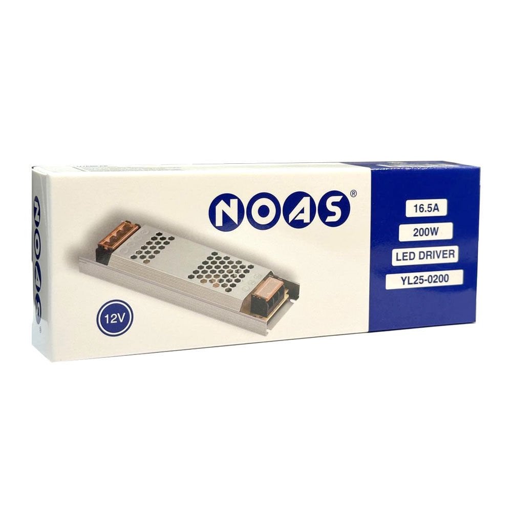 Noas 12V 16.5 Amper Ultra Slim Led Trafosu YL25-0200