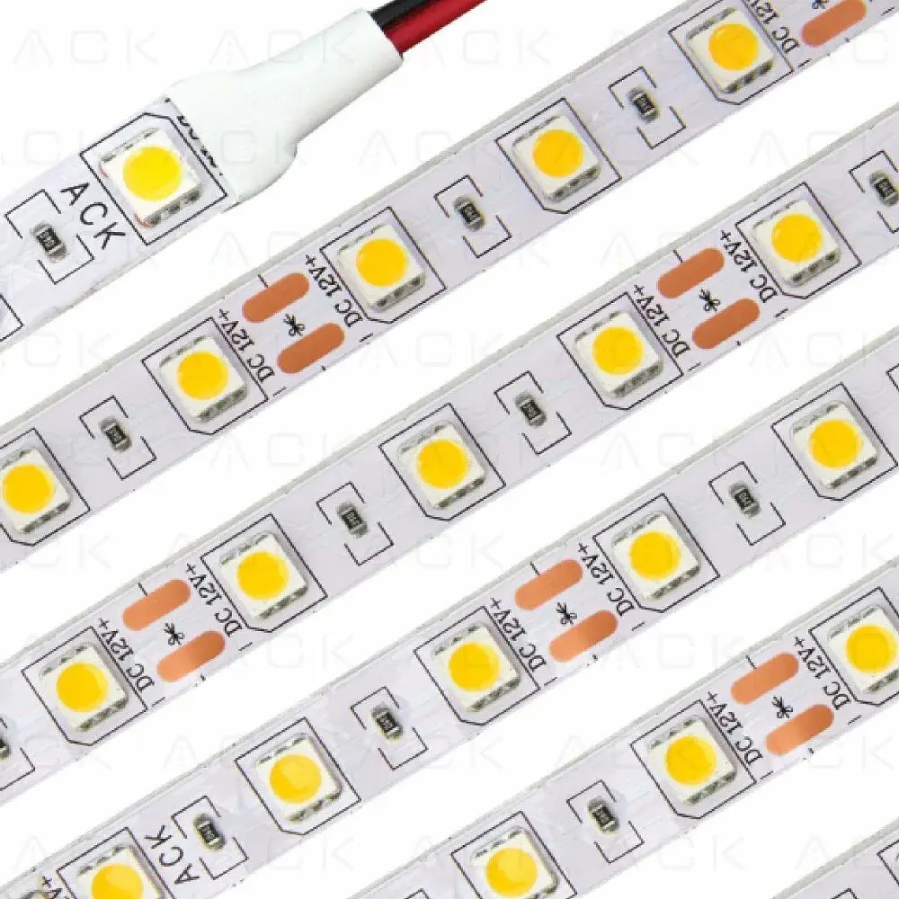Ack Üç Çip 60 Led Mavi Silikonlu Serit Led