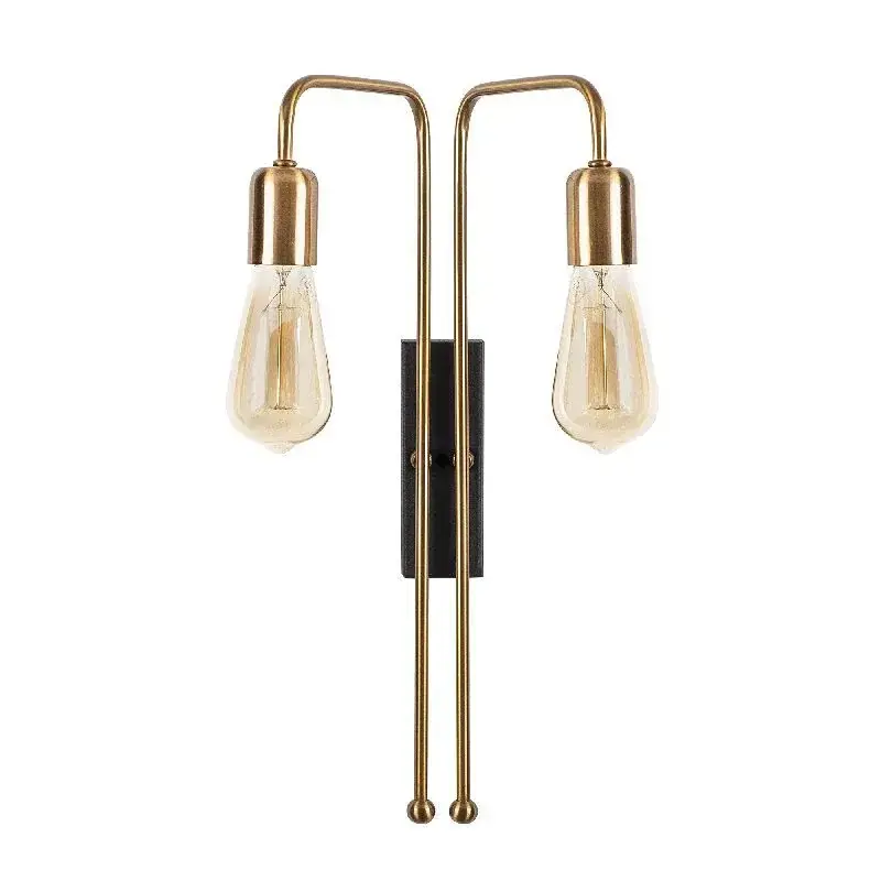 Aydinlatmadunyam Aplik GoldBlack Mum-3511