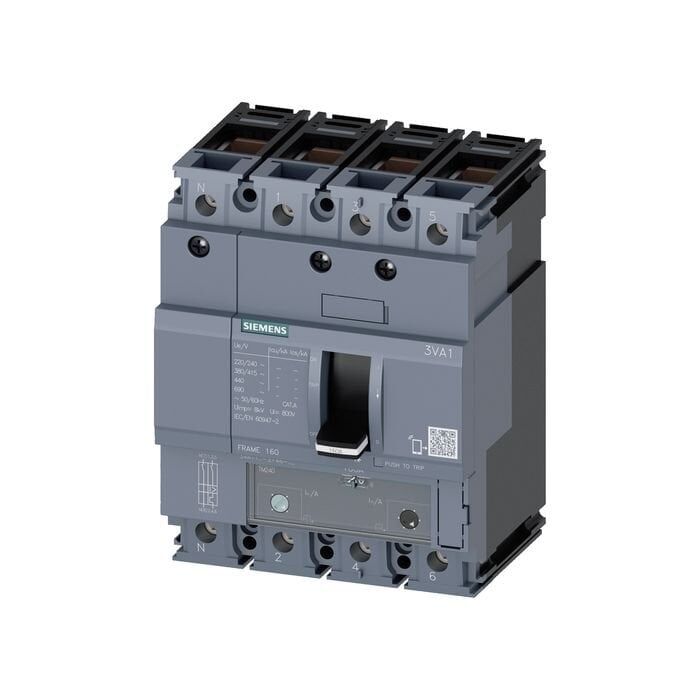Siemens Sentron Serisi Kompakt Tip Güç Şalteri;3Va11, 70Ka, 50A, Tm240, Atam, Ayarli Termik Ayarli Manyetik, 4 Kutuplu 3VA1150-6EF46-0AA0