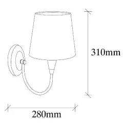 Aydinlatmadunyam Aplik Antique Pardo-3031