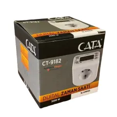 Cata Zaman Ayarlı Dijital Saatli Priz Ct 9182