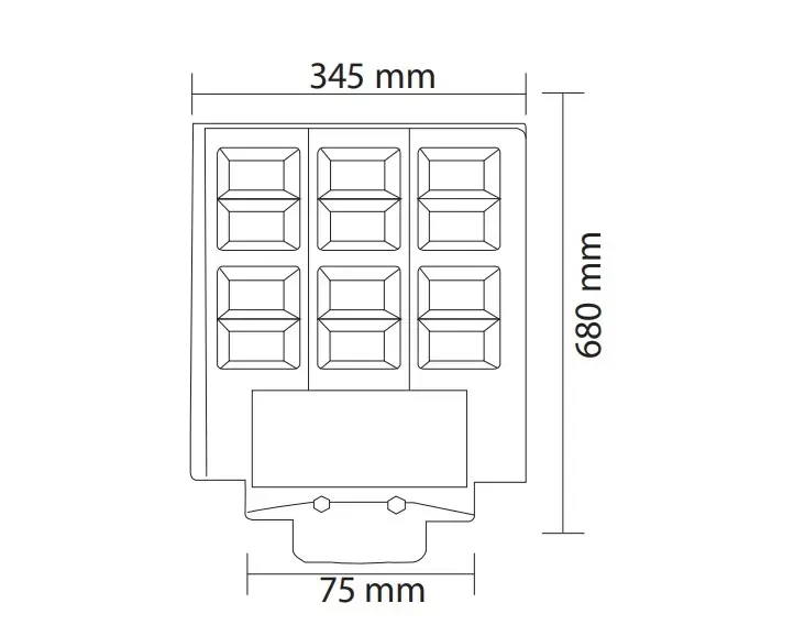 Horoz 1200W Güneş Enerjili Solar LED Sokak Lambası Uzaktan Kumandalı Sensörlü Grand-XL 1200