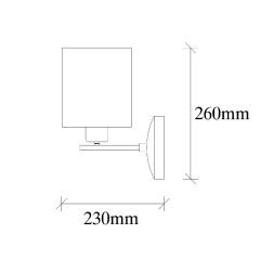 Aydinlatmadunyam Aplik BlackCream Profil-4685