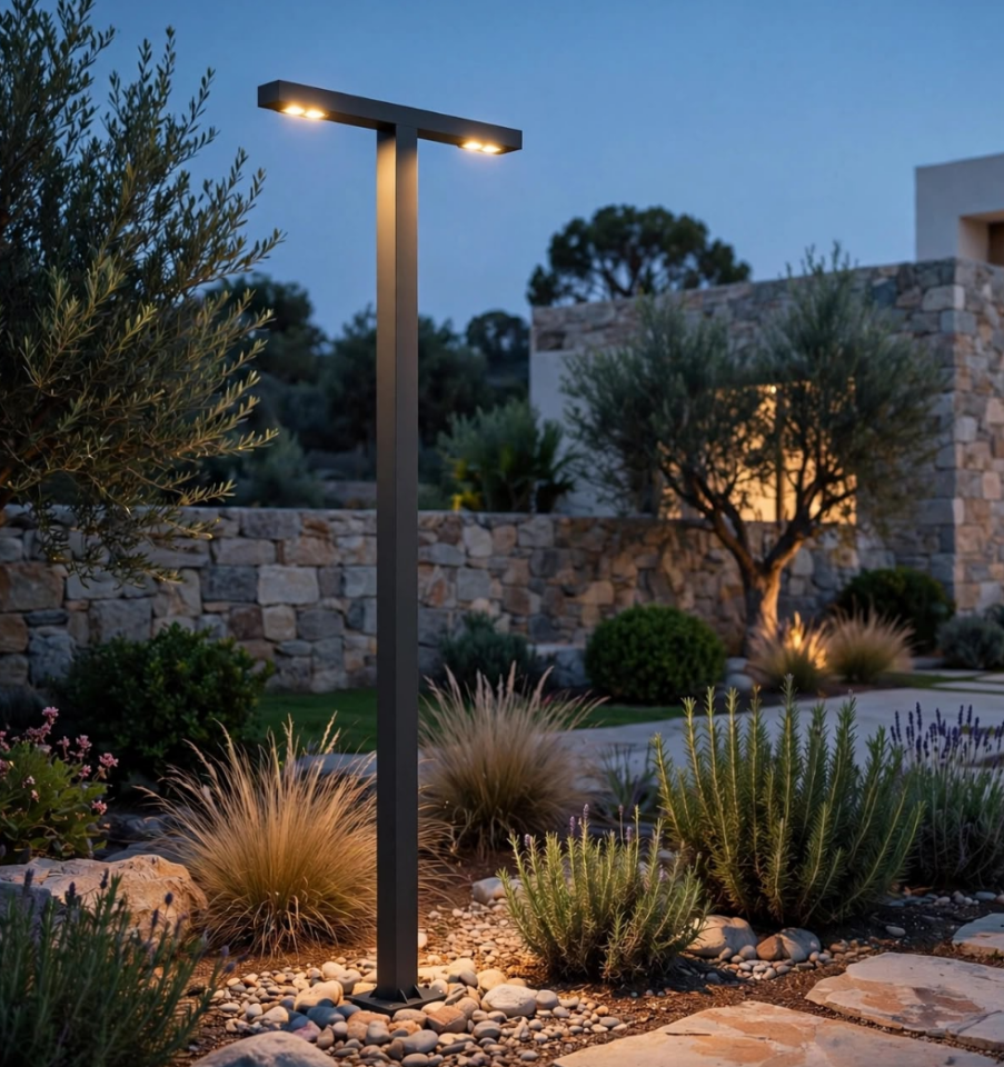 ACK AG44-09502 2X30W Mimosa Alüminyum Led Bahçe Aydinlatma Diregi 3000Mm 3000K