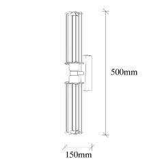 Aydinlatmadunyam Aplik BlackGold Doldi-S-Mr-879