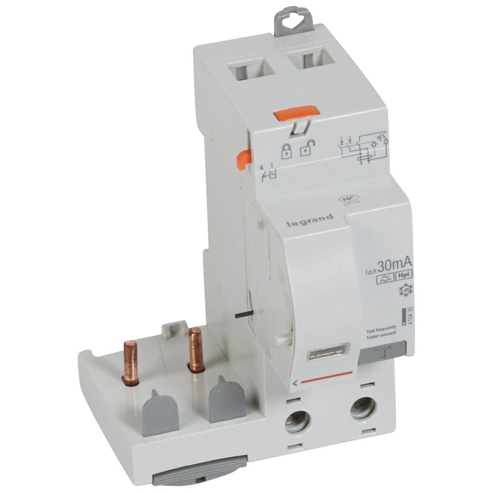 Legrand  DX³ yana montaj kaçak akım koruma 2P F 63A 30mA (1 modül/kutup) LEG-410435