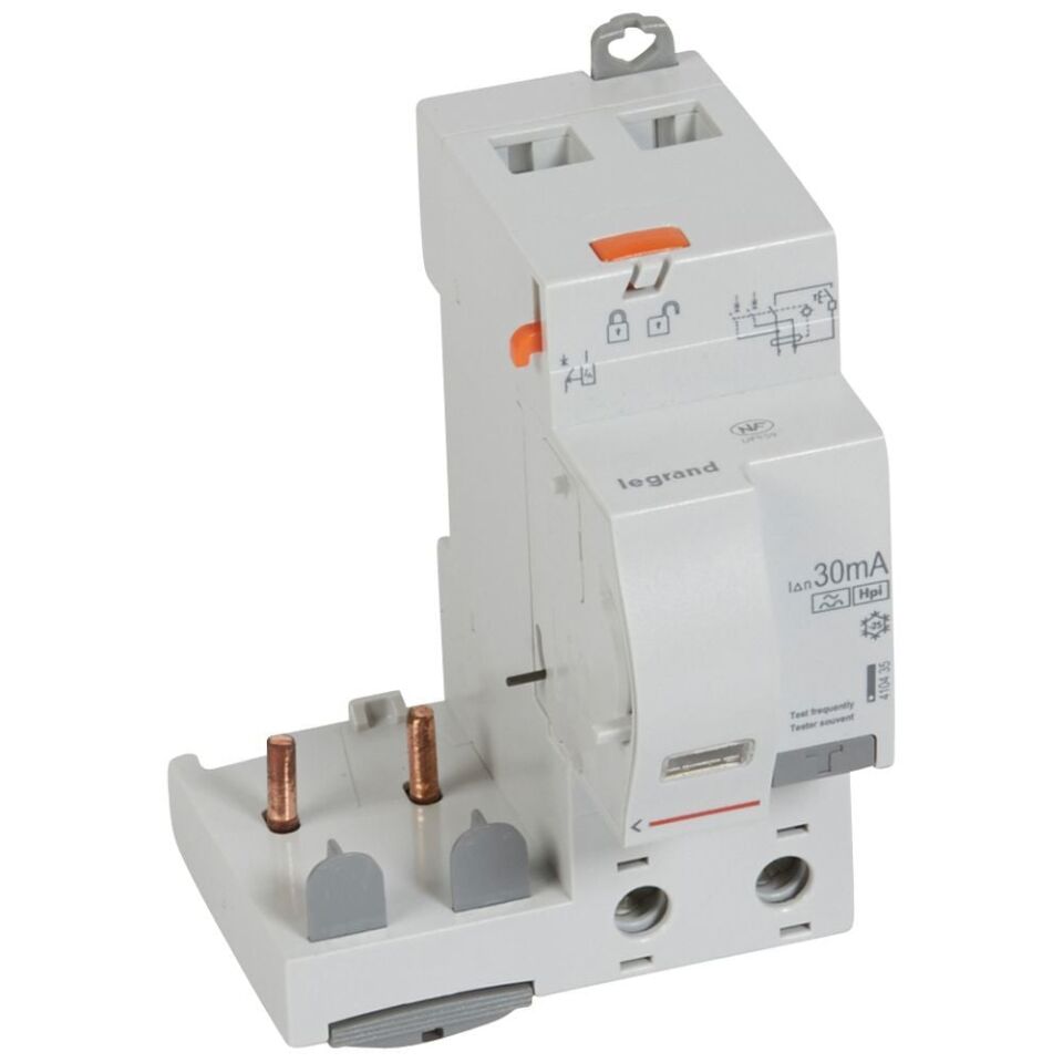 Legrand  DX³ yana montaj kaçak akım koruma 2P F 63A 30mA (1 modül/kutup) LEG-410435