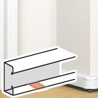 Legrand  Kaidesiz montajgulot için Yapışkanlı kanal birleştirme aksesuarı 50x105/145 için LEG-075667