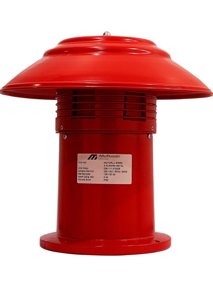 Mutlusan As.3 Motorlu Siren 220V 280W - 026 111 010005