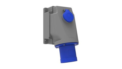Bemis  3/63A. 90° Eğik P. Prizli Duvar Fiş IP44 BC1-4403-2238