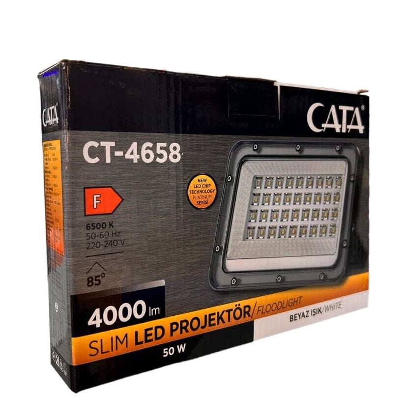 Cata 50 W Led Platınum Projektör CT-4658 Beyaz Işık