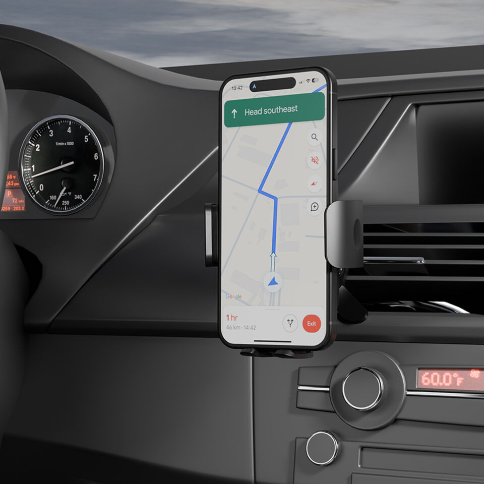 S-Link Sl-At89 Universal Ayarlanabilir Siyah Klima Izgara Üzeri Araç Telefon Tutucu