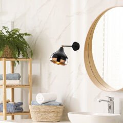 Aydinlatmadunyam Aplik BlackCopper Yildo-M-6901