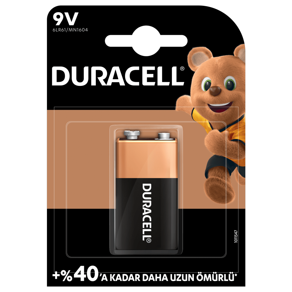 Duracell Plus 9V Pil Alkalin